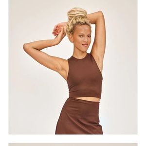 Girlfriend Collective Dylan Bra in Earth